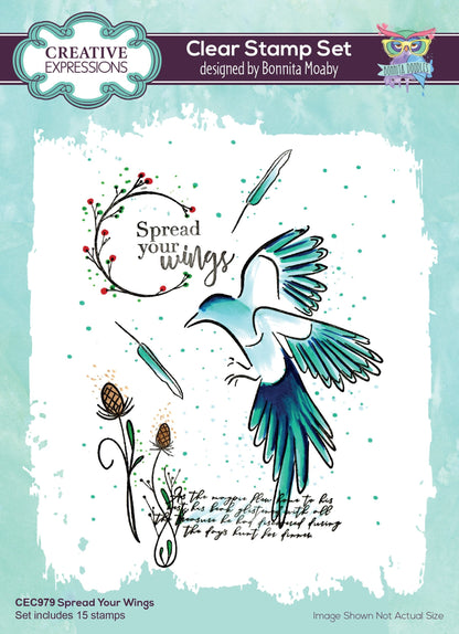 Creative Expressions Bonnita Moaby A5 Tampons Transparents Envole-toi