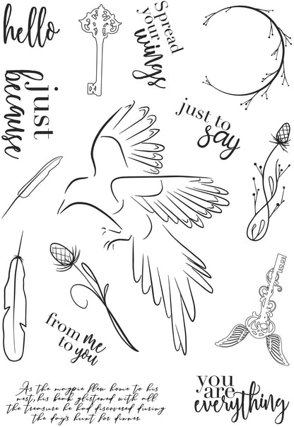 Creative Expressions Bonnita Moaby A5 Tampons Transparents Envole-toi