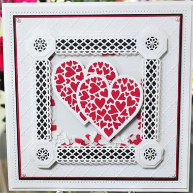 Matrice barre à boucle en treillis festonné collection Touches de finition