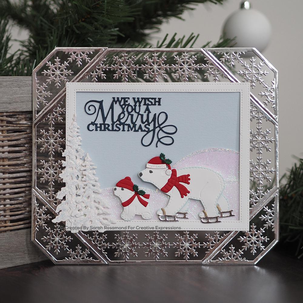 Dies by Sue Wilson Cadre ajustable Flocon de neige festif