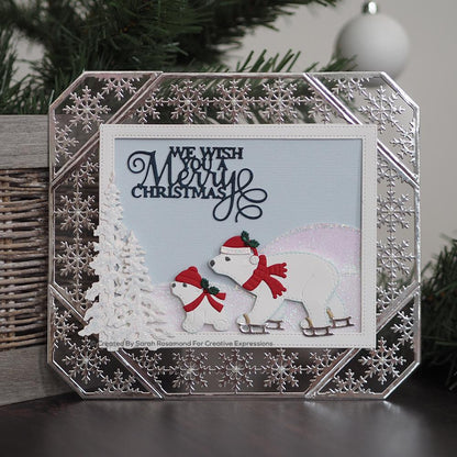 Dies by Sue Wilson Cadre ajustable Flocon de neige festif