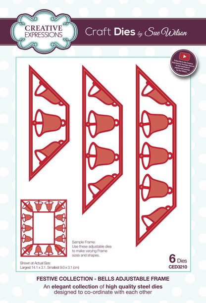 Matrices by Sue Wilson Cadre ajustable Clochettes festives