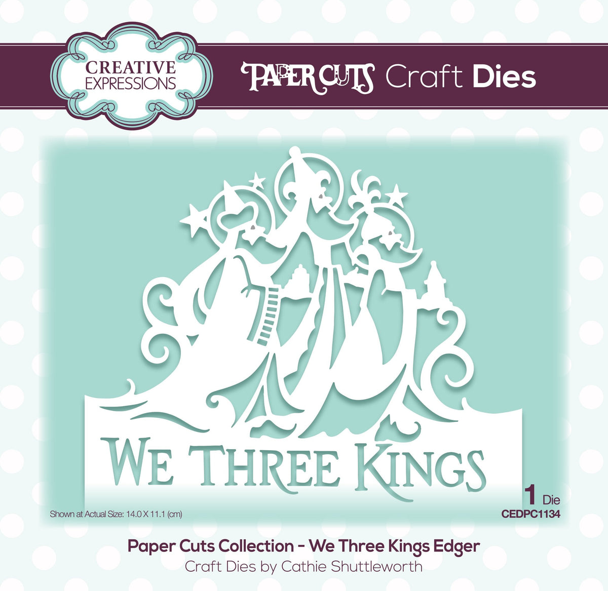 Matrice de découpe Paper Cuts Edger We Three Kings
