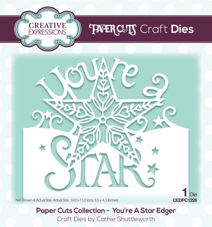 Matrices de découpe Creative Expressions Paper Cuts You're A Star Edger