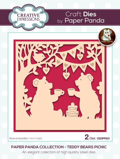 Matrices de découpe Creative Expressions Paper Panda Teddy Bears Picnic