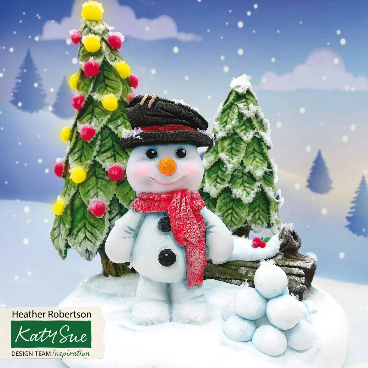 Moule à glaçons en silicone bonhomme de neige