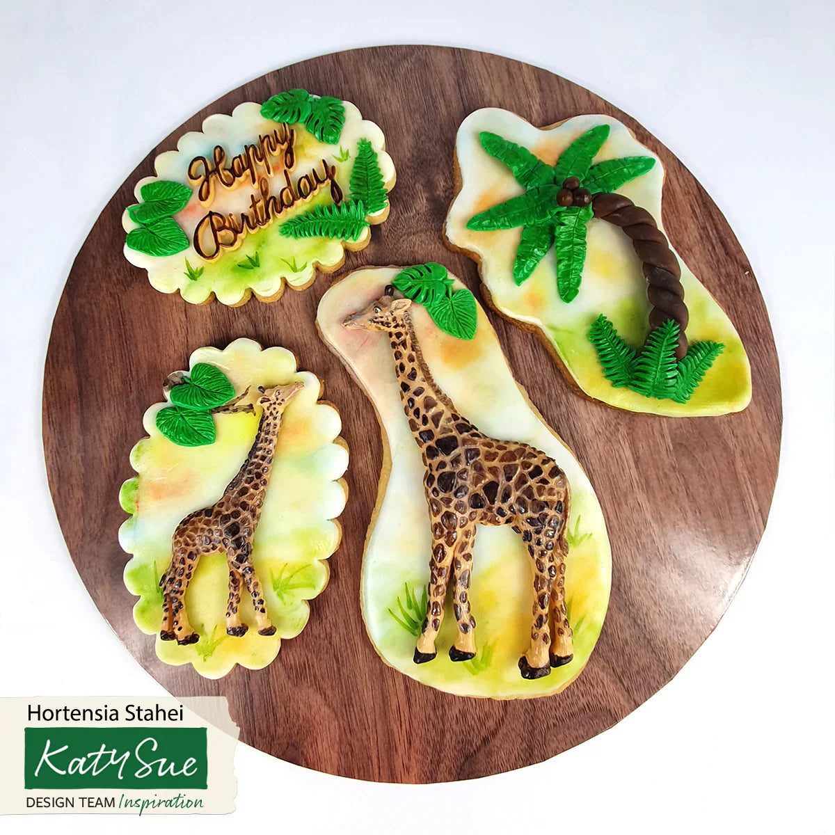 Moule en silicone girafe mère et bébé
