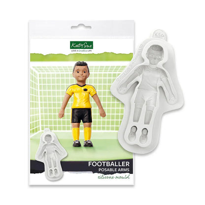 Moule en silicone Footballeur avec Bras Articulés