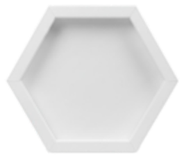 CrafTreat 3D Fold Shapes - Shadow Box White - Assorted Shapes 3pcs