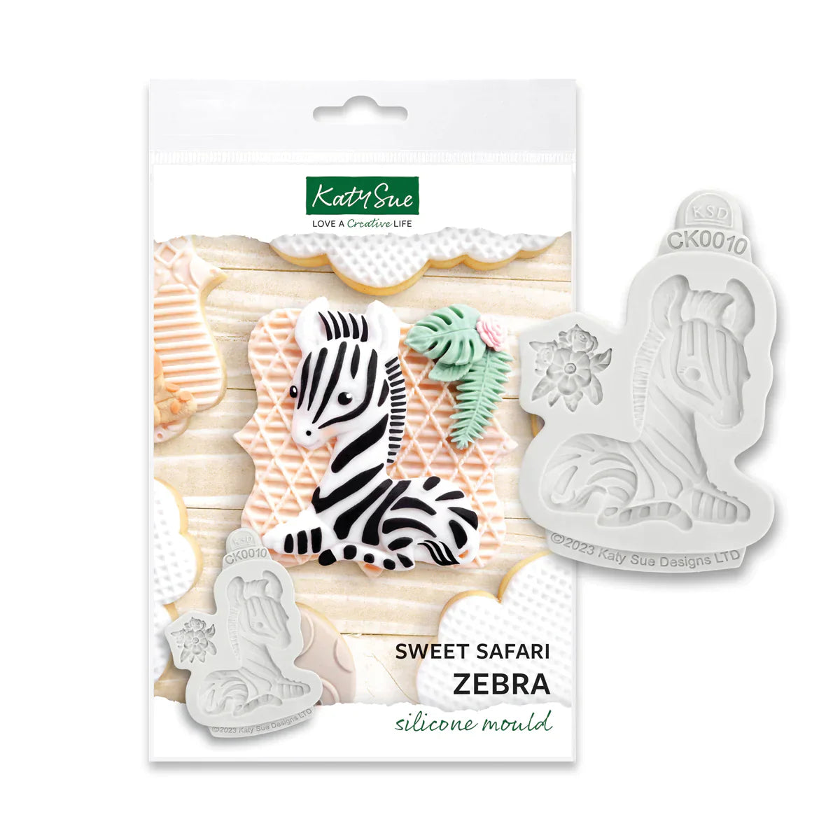 Moule en silicone Zèbre Doux Safari