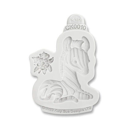 Moule en silicone Zèbre Doux Safari