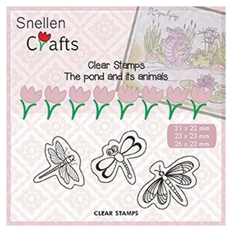 Snellen Crafts Tampons transparents papillons