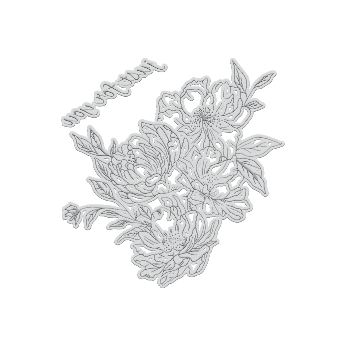 Tampon GoLetterPress Impression - Tampon 3 - Spécialement pour vous, floral