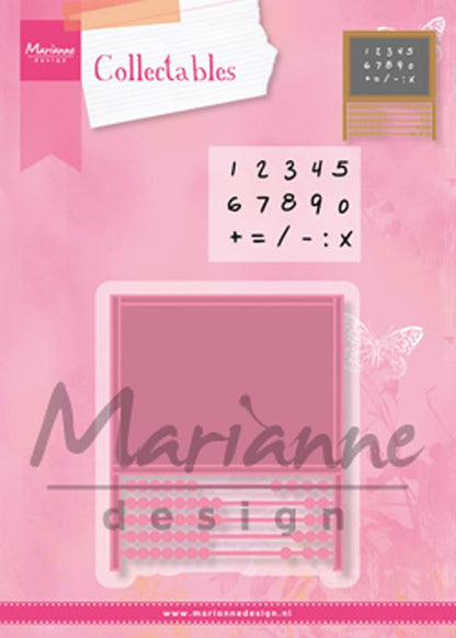 Marianne Design : Set de matrices et de tampons Collectables - Abacus