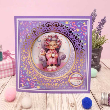Delightful Golden Oldies Decoupage Card Kit
