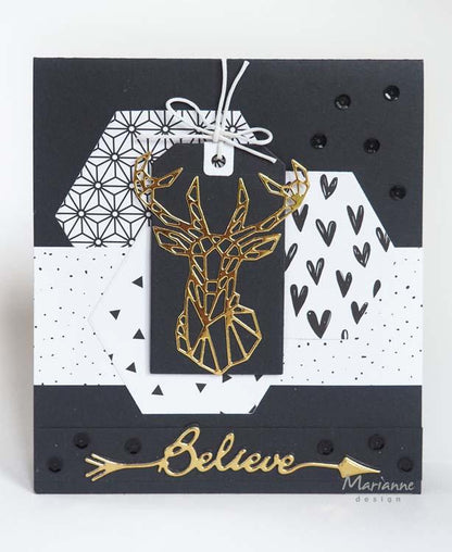 Marianne Design Craftables Cerf Géométrique