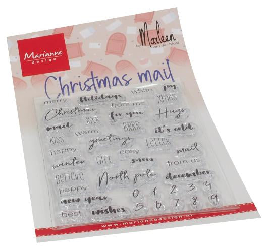 Tampons transparents "Christmas Mail" par Marleen