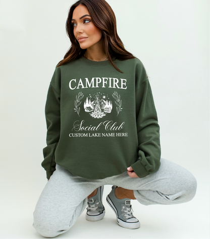 Sweat-shirt personnalisé Campfire Social Club | Vêtements d'été | Vêtements personnalisés