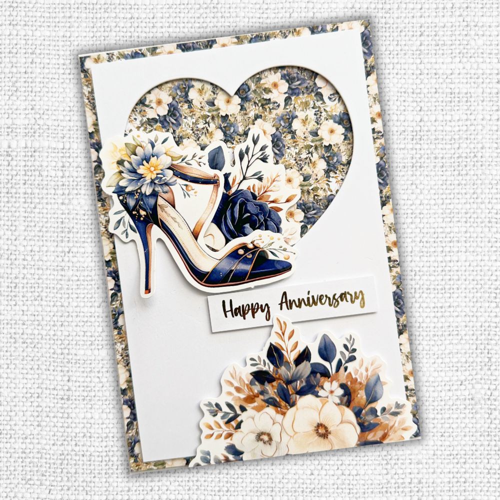 Collection de papiers 30x30 cm Textures Fleurs de Mariage 31749
