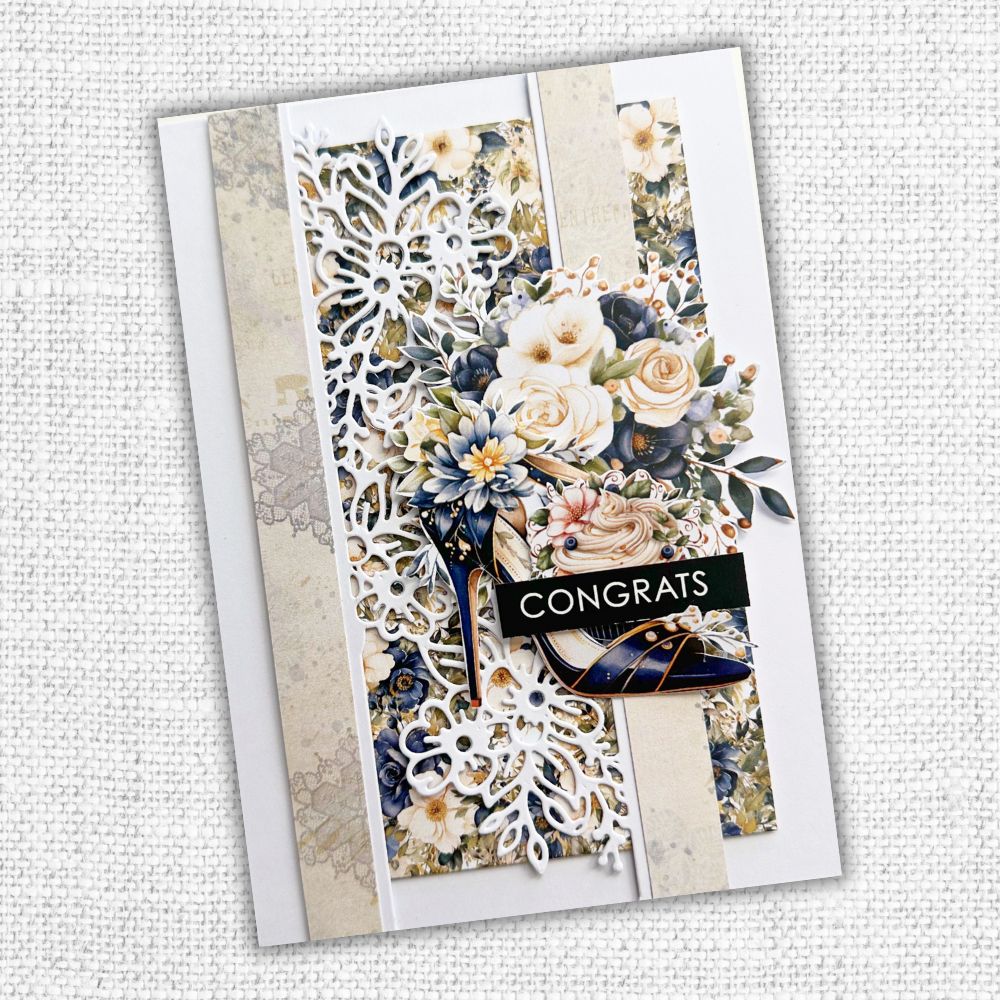 Collection de papiers 15x15 cm Les Essentiels de la Fleur de Mariage 31746