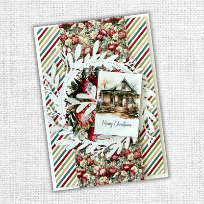 Matrice de découpe Couronne de Noël Fleurie Houx 32469
