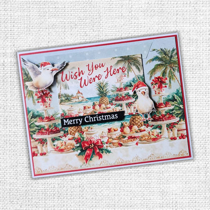 Papier "Noël Tropical" C 30,5x30,5 cm (Lot de 12) 33123