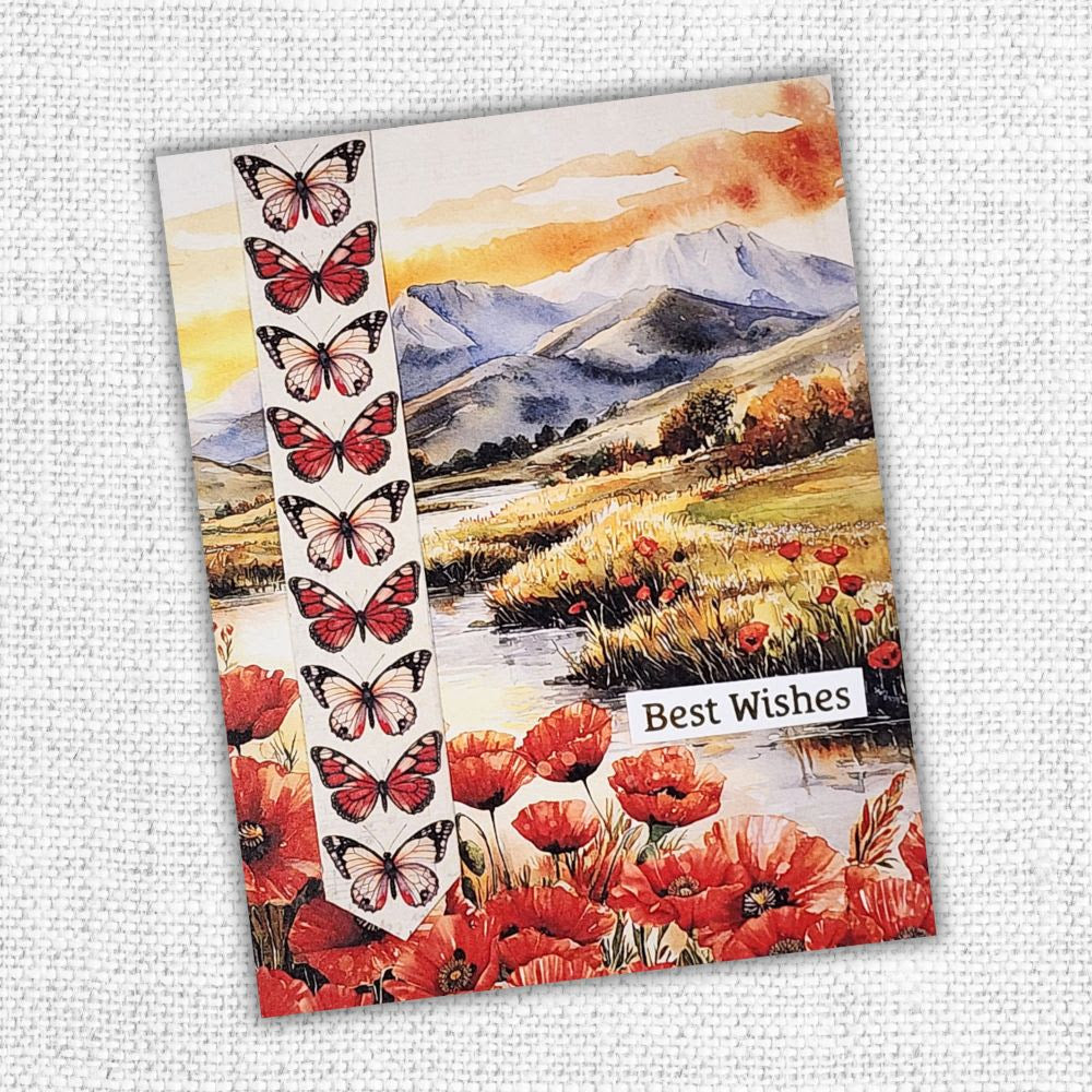 Collection de Papiers Jardin de Coquelicots 6x6 34641
