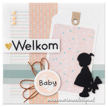 Marianne Design A5 Paper Set - Newborn by Marleen