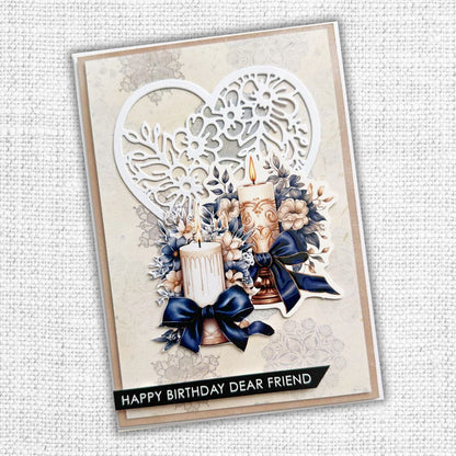 Collection de papiers 15x15 cm Les Essentiels de la Fleur de Mariage 31746