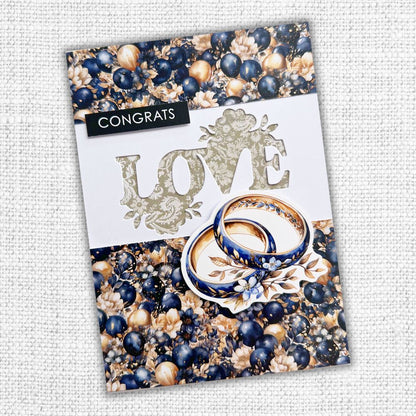 Collection de papiers 30x30 cm Textures Fleurs de Mariage 31749
