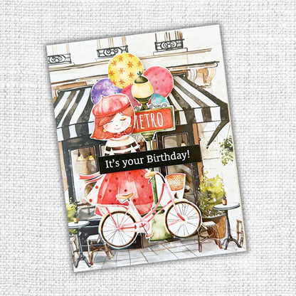 Coffee In Paris Collection de Papiers 12x12 32304