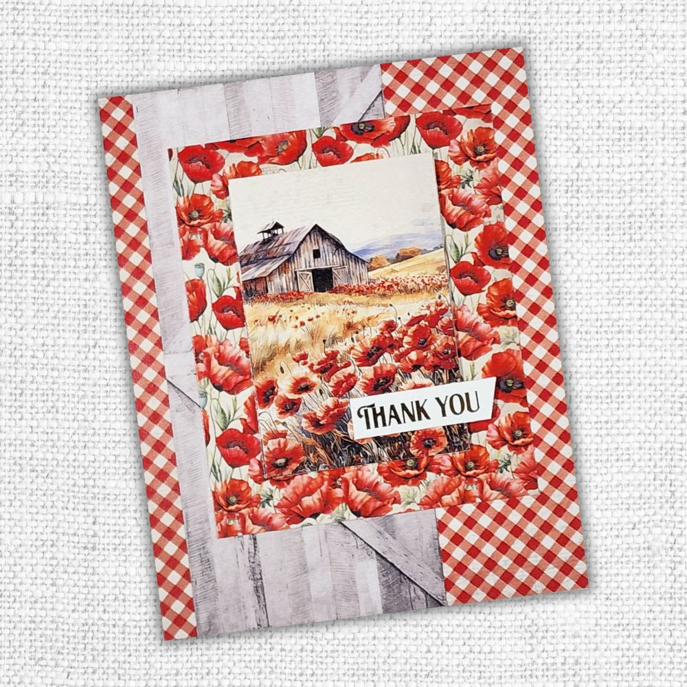 Collection de Papiers Jardin de Coquelicots 6x6 34641