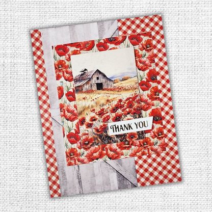 Collection de Papiers Jardin de Coquelicots 6x6 34641
