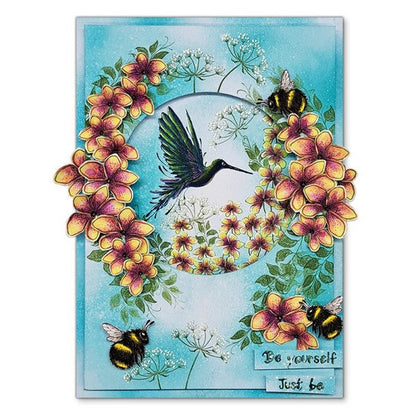 Timbre Fleurs de mousse