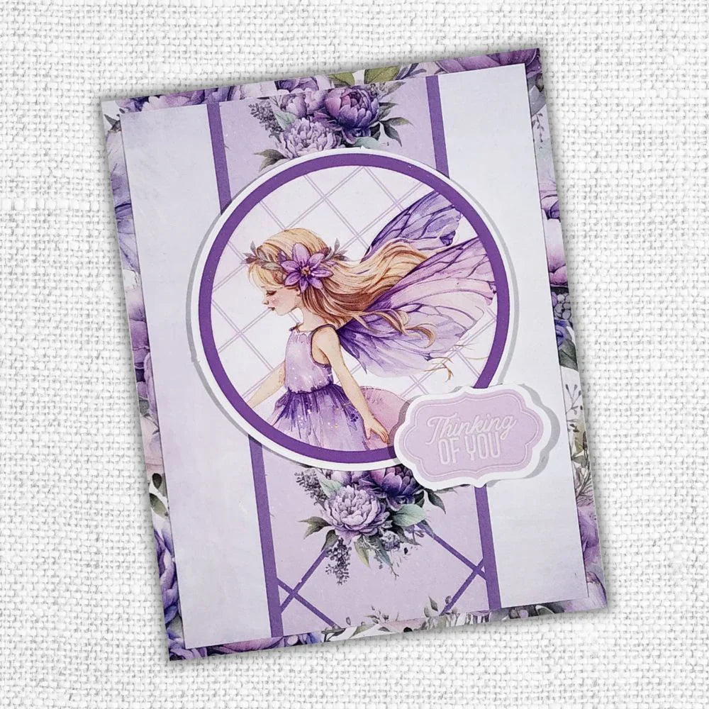 Lavande et fées 6x8" matrices de découpe pour cartes rapides 33720
