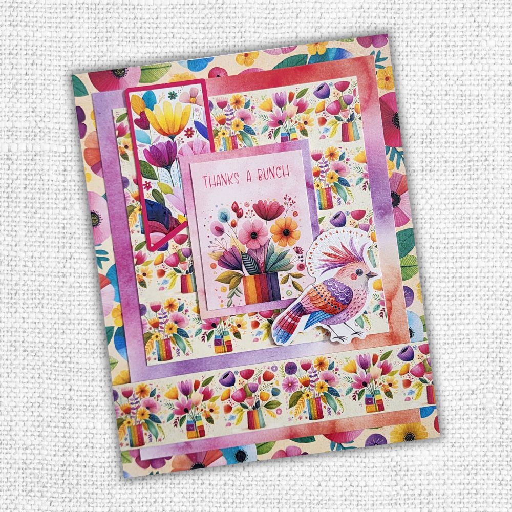 Collection de papiers 30x30 cm Les bases du village arc-en-ciel 35322