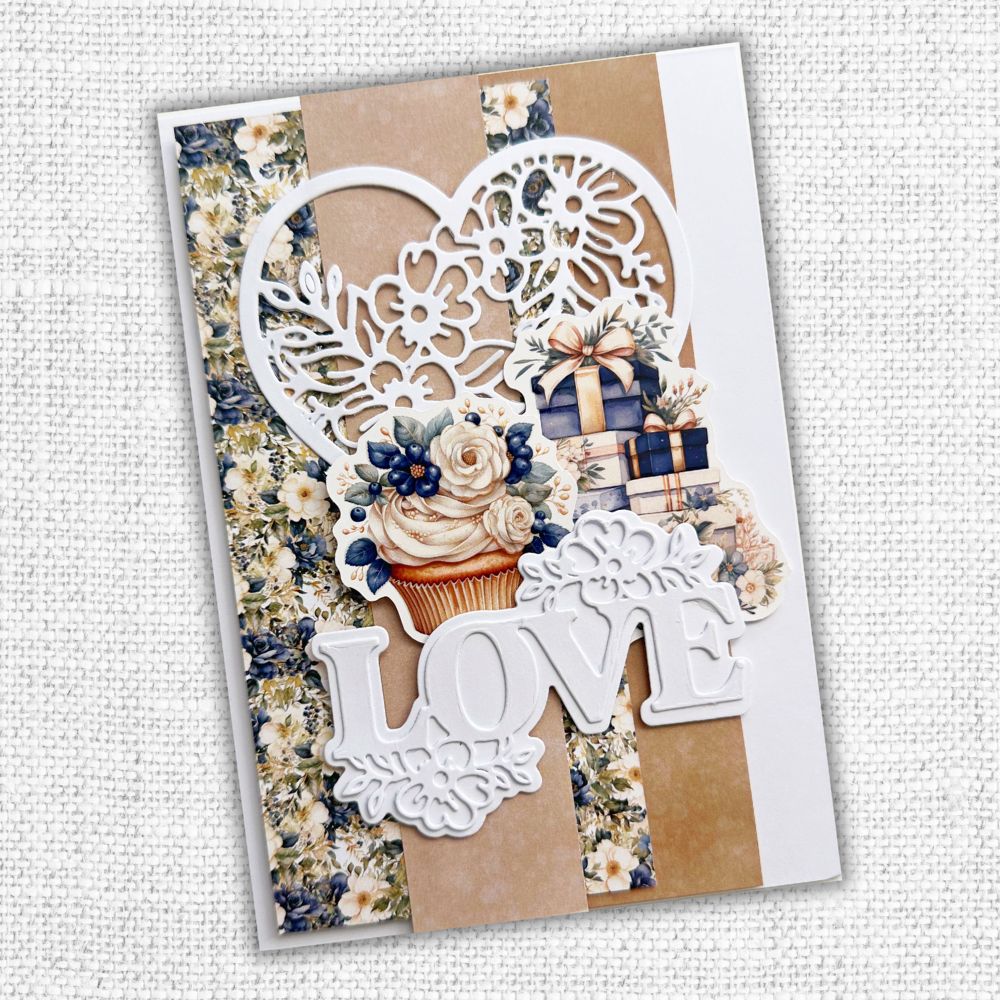 Collection de papiers 15x15 cm Les Essentiels de la Fleur de Mariage 31746