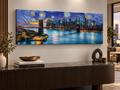 Cities Skylines-Pont au coucher du soleil (New York)-Art mural
