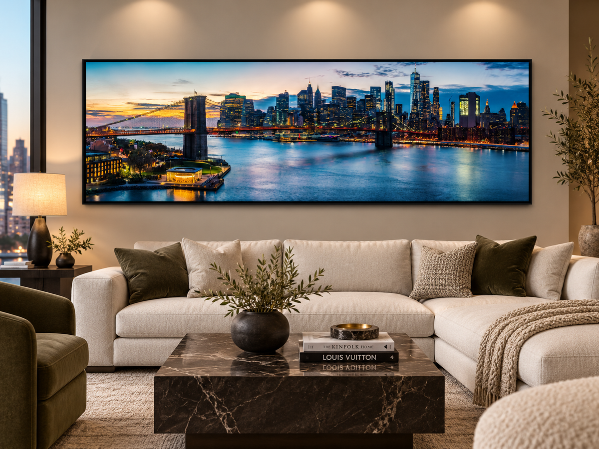 Cities Skylines-Pont au coucher du soleil (New York)-Art mural