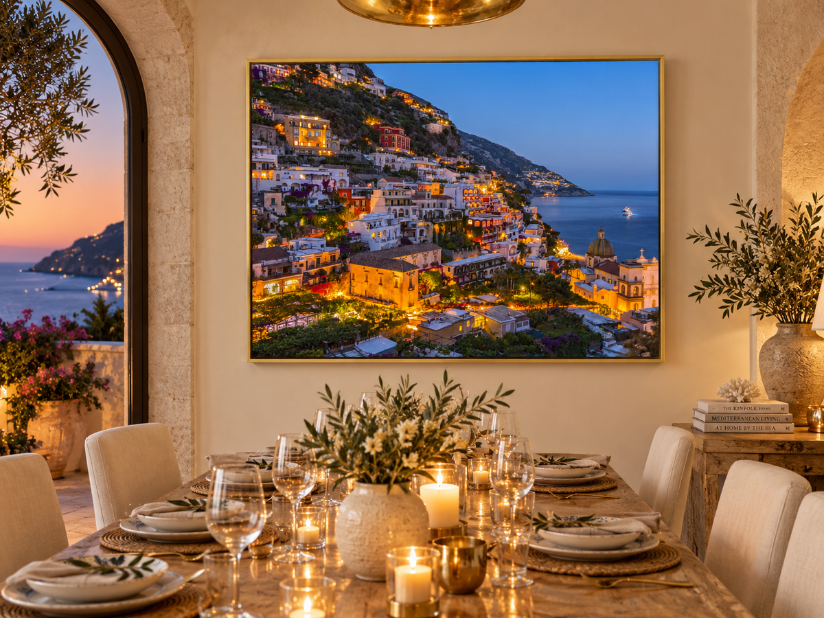 Vibrant Amalfi Coast - Canvas Print-Skyline