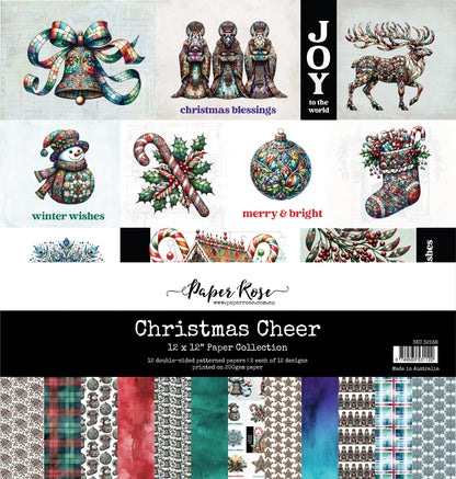 Collection de papiers Noël Joyeux 30,5x30,5 cm 32538