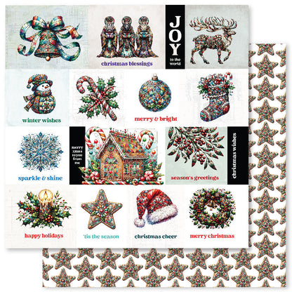 Collection de papiers Noël Joyeux 30,5x30,5 cm 32538