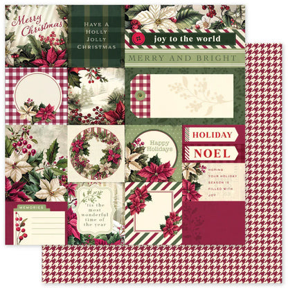 Collection de papier Houx de Noël 6x6 35115