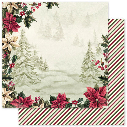 Collection de papier Houx de Noël 6x6 35115
