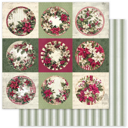 Collection de papier Houx de Noël 6x6 35115