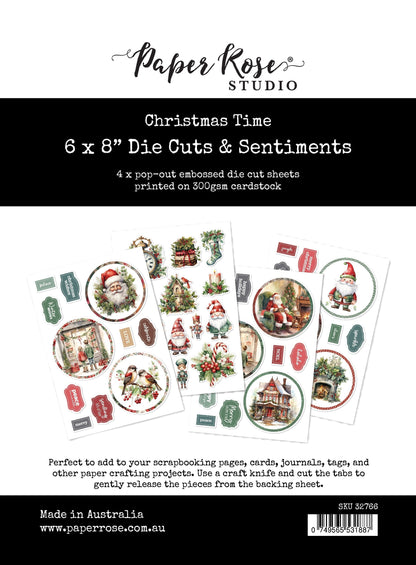 Christmas Time 6x8" Matrices de découpe & Sentiments 32766