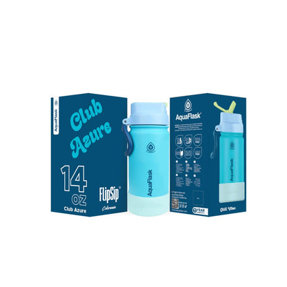 Bouteilles d'eau AquaFlask Kids FlipSip 414 ml (14 oz)