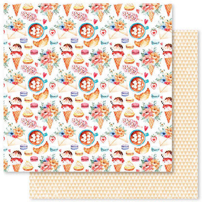 Coffee In Paris Collection de Papiers 12x12 32304