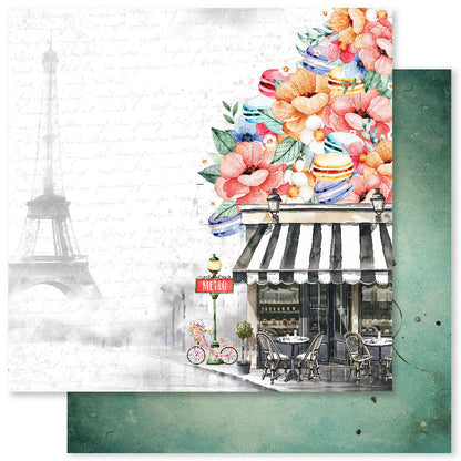 Coffee In Paris E Papier 12x12 (Lot de 12) 32319