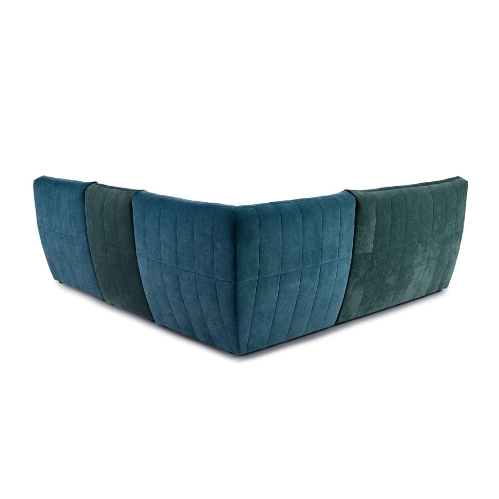 Canapé modulaire Camaro - Bleu/Vert